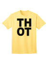 THOT Bold Text Adult T-Shirt: A Statement Piece for Contemporary Fashion-Mens T-shirts-TooLoud-Yellow-Small-Davson Sales