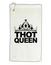 THOT Queen Micro Terry Gromet Golf Towel 11&#x22;x19-Golf Towel-TooLoud-White-Davson Sales