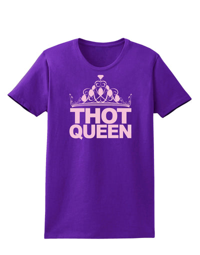 THOT Queen Womens Dark T-Shirt-TooLoud-Purple-X-Small-Davson Sales