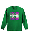 THOTTIE Adult Long Sleeve Dark T-Shirt-TooLoud-Kelly-Green-Small-Davson Sales