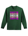 THOTTIE Adult Long Sleeve Dark T-Shirt-TooLoud-Dark-Green-Small-Davson Sales