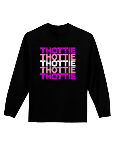 THOTTIE Adult Long Sleeve Dark T-Shirt-TooLoud-Black-Small-Davson Sales