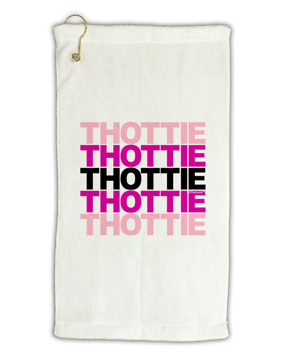 THOTTIE Micro Terry Gromet Golf Towel 11&#x22;x19-Golf Towel-TooLoud-White-Davson Sales