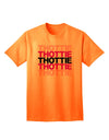 THOTTIE Premium Adult T-Shirt Collection - Elegance Meets Comfort-Mens T-shirts-TooLoud-Neon-Orange-Small-Davson Sales