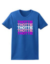 THOTTIE Womens Dark T-Shirt-TooLoud-Royal-Blue-X-Small-Davson Sales