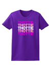 THOTTIE Womens Dark T-Shirt-TooLoud-Purple-X-Small-Davson Sales