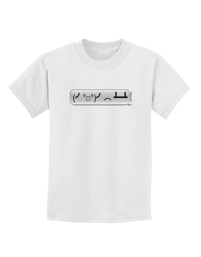 Table Flip Text Bubble Childrens T-Shirt-Childrens T-Shirt-TooLoud-White-X-Small-Davson Sales