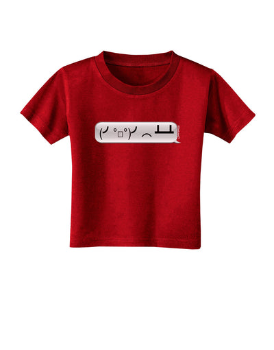 Table Flip Text Bubble Toddler T-Shirt Dark-Toddler T-Shirt-TooLoud-Red-2T-Davson Sales