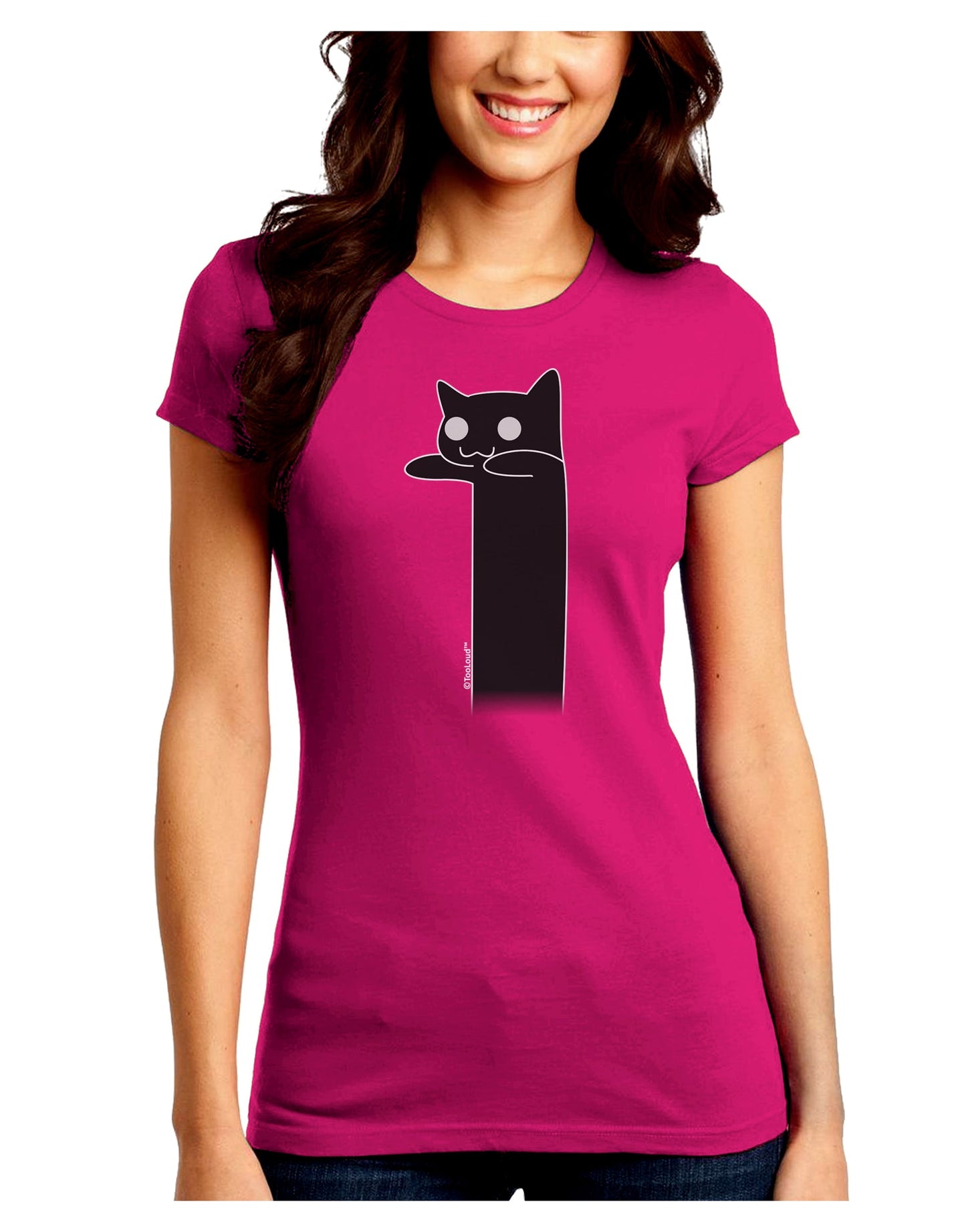 Tacgnol - Internet Humor Juniors Crew Dark T-Shirt by TooLoud-T-Shirts Juniors Tops-TooLoud-Hot-Pink-Juniors Fitted Small-Davson Sales
