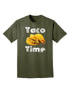 Taco Time - Mexican Food Design Adult Dark T-Shirt by TooLoud-Mens T-Shirt-TooLoud-Military-Green-Small-Davson Sales