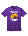 Taco Time - Mexican Food Design Adult Dark T-Shirt by TooLoud-Mens T-Shirt-TooLoud-Purple-Small-Davson Sales