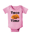 Taco Time - Mexican Food Design Baby Romper Bodysuit by TooLoud-Baby Romper-TooLoud-Light-Pink-06-Months-Davson Sales