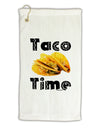 Taco Time - Mexican Food Design Micro Terry Gromet Golf Towel 16 x 25 inch by TooLoud-Golf Towel-TooLoud-White-Davson Sales