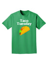 Taco Tuesday Design Adult Dark T-Shirt by TooLoud-Mens T-Shirt-TooLoud-Kelly-Green-Small-Davson Sales