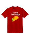 Taco Tuesday Design Adult Dark T-Shirt by TooLoud-Mens T-Shirt-TooLoud-Red-Small-Davson Sales