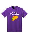 Taco Tuesday Design Adult Dark T-Shirt by TooLoud-Mens T-Shirt-TooLoud-Purple-Small-Davson Sales