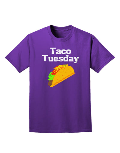 Taco Tuesday Design Adult Dark T-Shirt by TooLoud-Mens T-Shirt-TooLoud-Purple-Small-Davson Sales