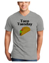 Taco Tuesday Design Adult V-Neck T-shirt by TooLoud-Mens V-Neck T-Shirt-TooLoud-HeatherGray-Small-Davson Sales