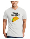 Taco Tuesday Design Adult V-Neck T-shirt by TooLoud-Mens V-Neck T-Shirt-TooLoud-White-Small-Davson Sales