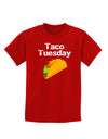 Taco Tuesday Design Childrens Dark T-Shirt by TooLoud-Childrens T-Shirt-TooLoud-Red-X-Small-Davson Sales