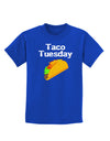 Taco Tuesday Design Childrens Dark T-Shirt by TooLoud-Childrens T-Shirt-TooLoud-Royal-Blue-X-Small-Davson Sales