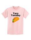 Taco Tuesday Design Childrens T-Shirt by TooLoud-Childrens T-Shirt-TooLoud-PalePink-X-Small-Davson Sales