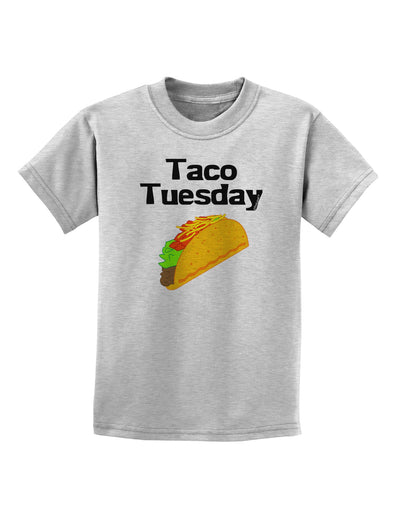 Taco Tuesday Design Childrens T-Shirt by TooLoud-Childrens T-Shirt-TooLoud-AshGray-X-Small-Davson Sales