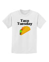 Taco Tuesday Design Childrens T-Shirt by TooLoud-Childrens T-Shirt-TooLoud-White-X-Small-Davson Sales