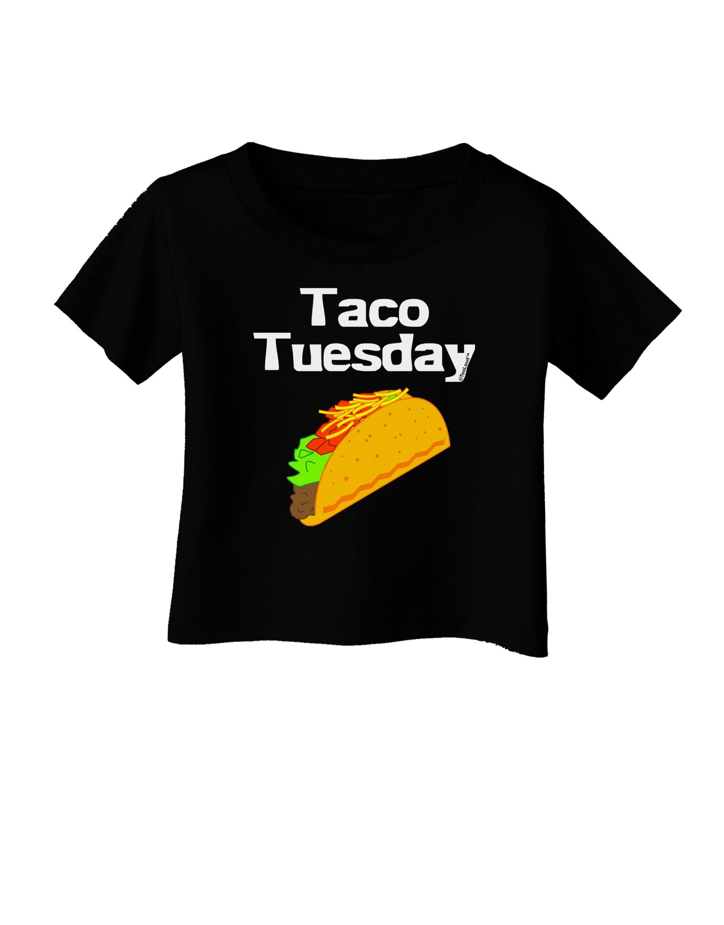 Taco Tuesday Design Infant T-Shirt Dark by TooLoud-Infant T-Shirt-TooLoud-Black-06-Months-Davson Sales
