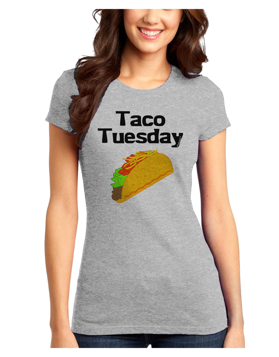 Taco Tuesday Design Juniors T-Shirt by TooLoud-Womens Juniors T-Shirt-TooLoud-White-Juniors Fitted X-Small-Davson Sales