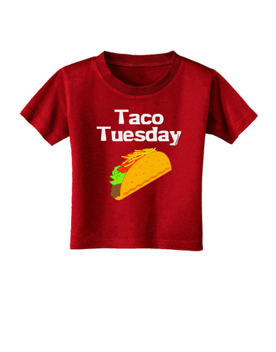 Taco Tuesday Design Toddler T-Shirt Dark by TooLoud-Toddler T-Shirt-TooLoud-Clover-Green-2T-Davson Sales