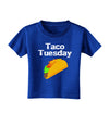 Taco Tuesday Design Toddler T-Shirt Dark by TooLoud-Toddler T-Shirt-TooLoud-Red-2T-Davson Sales