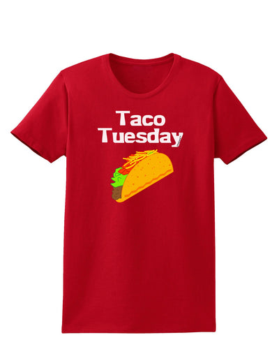 Taco Tuesday Design Womens Dark T-Shirt by TooLoud-Womens T-Shirt-TooLoud-Red-X-Small-Davson Sales