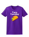 Taco Tuesday Design Womens Dark T-Shirt by TooLoud-Womens T-Shirt-TooLoud-Purple-X-Small-Davson Sales