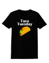 Taco Tuesday Design Womens Dark T-Shirt by TooLoud-Womens T-Shirt-TooLoud-Black-X-Small-Davson Sales