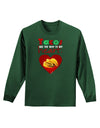 Tacos Are the Way To My Heart Adult Long Sleeve Dark T-Shirt-TooLoud-Dark-Green-Small-Davson Sales