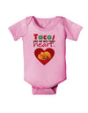 Tacos Are the Way To My Heart Baby Romper Bodysuit-Baby Romper-TooLoud-Pink-06-Months-Davson Sales