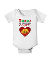 Tacos Are the Way To My Heart Baby Romper Bodysuit-Baby Romper-TooLoud-White-06-Months-Davson Sales