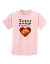 Tacos Are the Way To My Heart Childrens T-Shirt-Childrens T-Shirt-TooLoud-PalePink-X-Small-Davson Sales