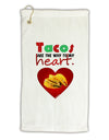 Tacos Are the Way To My Heart Micro Terry Gromet Golf Towel 11&#x22;x19-Golf Towel-TooLoud-White-Davson Sales
