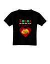 Tacos Are the Way To My Heart Toddler T-Shirt Dark-Toddler T-Shirt-TooLoud-Black-2T-Davson Sales