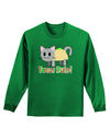 Tacos Rule Taco Cat Design Adult Long Sleeve Dark T-Shirt by TooLoud-TooLoud-Kelly-Green-Small-Davson Sales