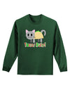 Tacos Rule Taco Cat Design Adult Long Sleeve Dark T-Shirt by TooLoud-TooLoud-Dark-Green-Small-Davson Sales