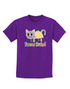 Tacos Rule Taco Cat Design Childrens Dark T-Shirt by TooLoud-Childrens T-Shirt-TooLoud-Purple-X-Small-Davson Sales