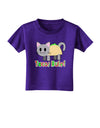 Tacos Rule Taco Cat Design Toddler T-Shirt Dark by TooLoud-Toddler T-Shirt-TooLoud-Purple-2T-Davson Sales