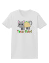 Tacos Rule Taco Cat Design Womens T-Shirt by TooLoud-Womens T-Shirt-TooLoud-White-X-Small-Davson Sales