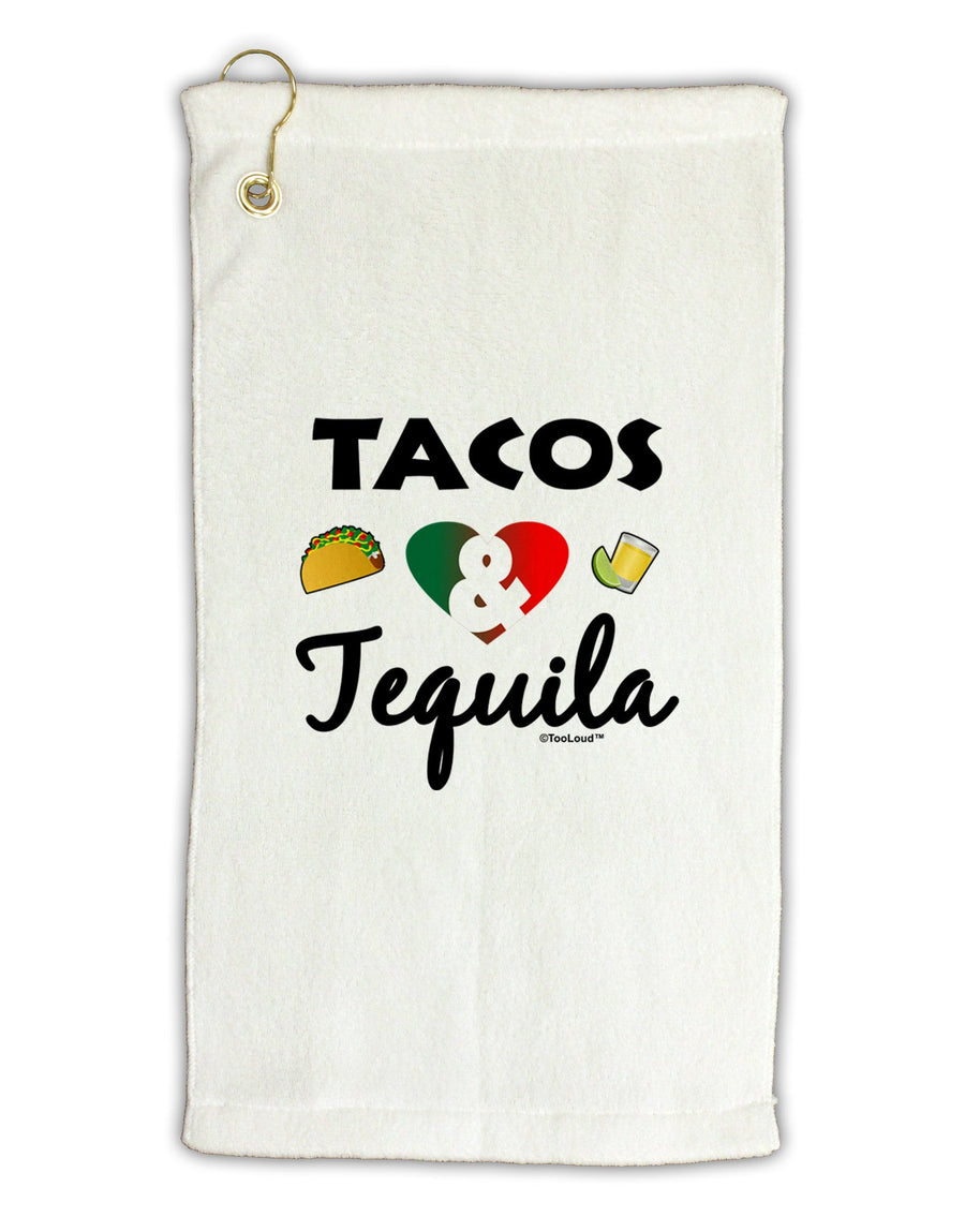 Tacos & Tequila Micro Terry Gromet Golf Towel 16 x 25 inch-Golf Towel-TooLoud-White-Davson Sales