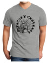 Tacos Y Cervezas Adult V-Neck T-shirt-Mens T-Shirt-TooLoud-HeatherGray-Small-Davson Sales