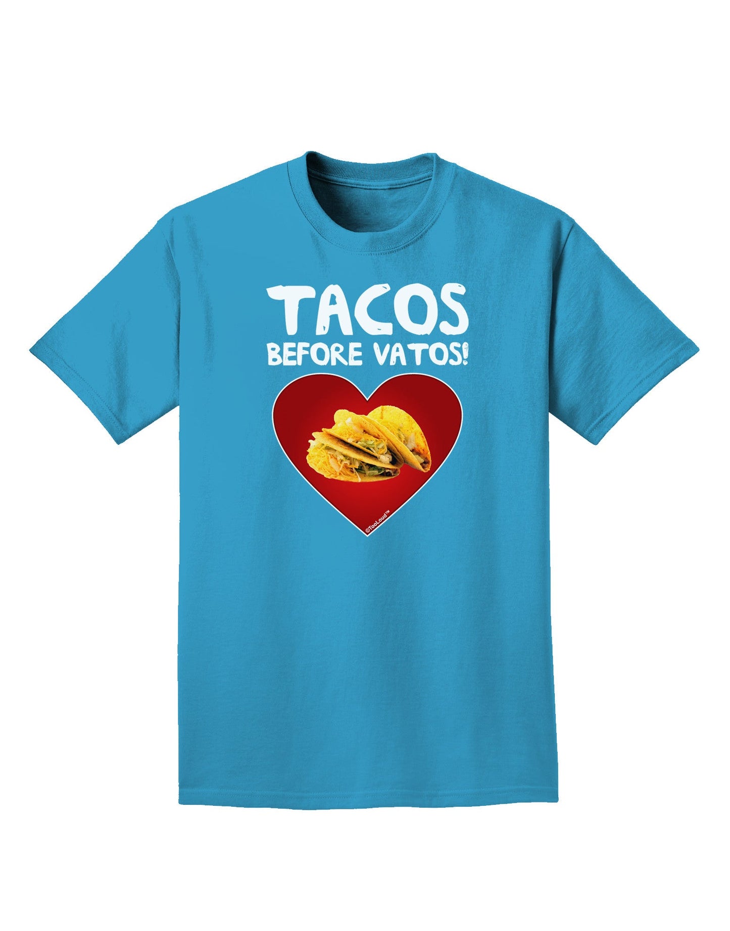 Tacos before Vatos Adult Dark T-Shirt-Mens T-Shirt-TooLoud-Turquoise-Small-Davson Sales