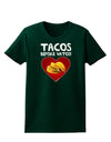 Tacos before Vatos Womens Dark T-Shirt-TooLoud-Forest-Green-Small-Davson Sales